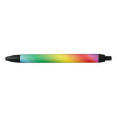Pride lgbtq regenboogkleurpatroon zwarte inkt pen (Voorkant)