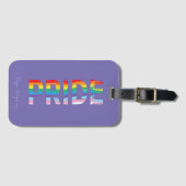 PRIDE LGBTQIA Regenboog Vlag, Cool Bagagelabel (Voorkant (horizontaal))