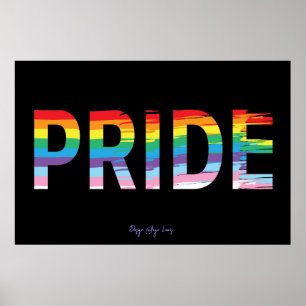 PRIDE LGBTQIA Regenboog Vlag, Maand Koel Poster