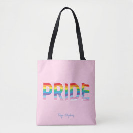 PRIDE LGBTQIA Regenboogvlag, Pride Roze Canvas tas