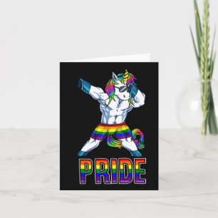 Pride LHBT Bodybuilding Unicorn Muscle Lesbisch Ga Kaart