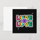 Pride. Liefde is liefde. Gay Rainbow-kleuren (Voorkant / Achterkant)