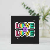 Pride. Liefde is liefde. Gay Rainbow-kleuren (Staand voorkant)