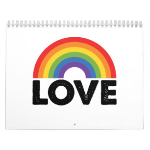 Pride Liefde is Liefde Hbt Gelijkheid Regenboog LG Kalender