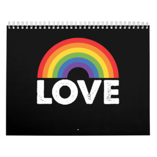 Pride Liefde is Liefde Hbt Regenboog LGBTQ  Kalender