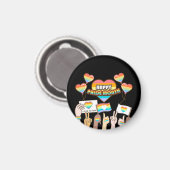 Pride liefde. Liefde is eerlijk. Pride maand. Magneet (Voorkant / Achterkant)