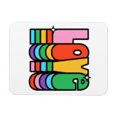 Pride-liefde regenboogkleur. liefde is liefde. magneet (Horizontaal)