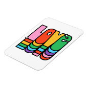 Pride-liefde regenboogkleur. liefde is liefde. magneet (Linkerzijde)