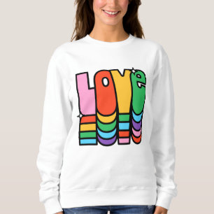 Pride-liefde regenboogkleur. liefde is liefde. trui