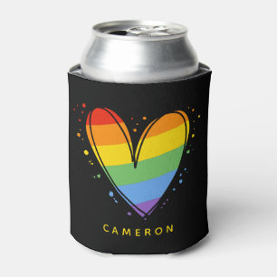 Pride Love Heart Gay Rainbow LGBTQ Koelbox Blikjeskoeler