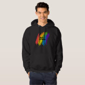Pride Love is Love LGBT Rainbow Hoodie (Voorkant volledig)