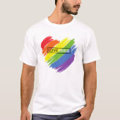 PRIDE LOVE LGBTQ+ TSHIRT-COTON TSHIRT (Devant)