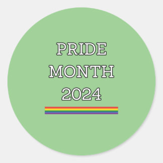 PRIDE MAAND 2024, lgbtq Ronde Sticker