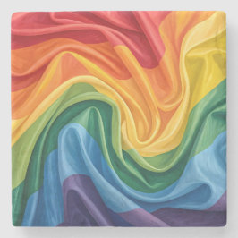 Pride maand patroon stenen onderzetter