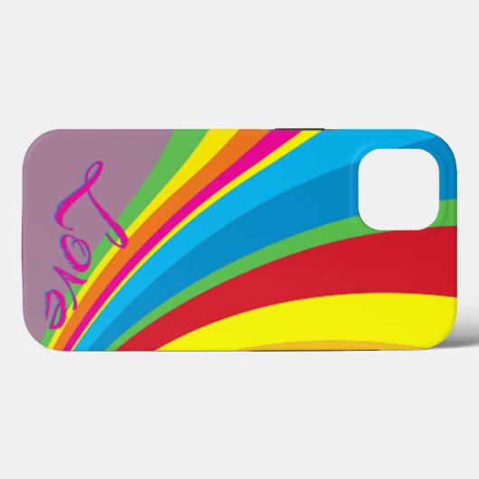 Pride Maand - Rainbow Love Case-Mate iPhone Case (Achterkant (horizontaal))