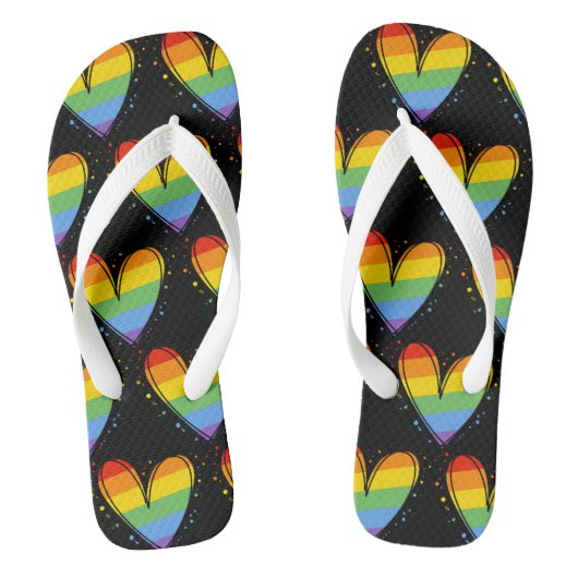 Pride Maand Regenboog LGBTQ Liefde Teenslippers (Voetbed)