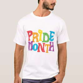 Pride Maand Wit mannen T-shirt