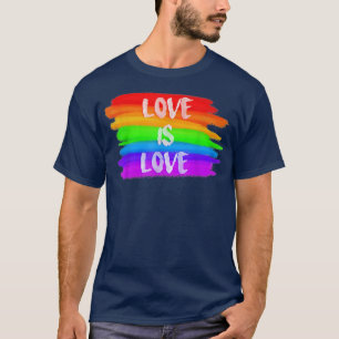 Pride March Regenboog LGBT Gelijkheid Liefde Is L T-shirt