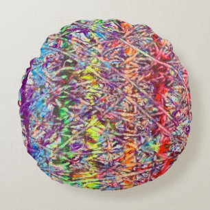 Pride Marmer Kunstwerk Knop Rond Kussen