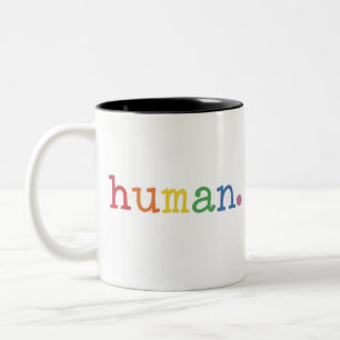 Pride Mens LBGT Regenboog LGBTQ Gelijkheid Tweekleurige Koffiemok