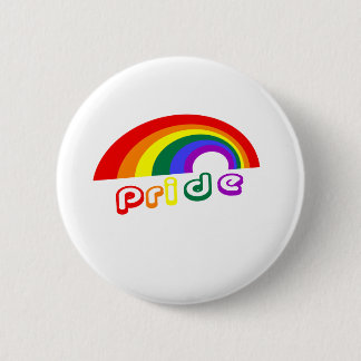 "Pride" met regenboog Ronde Button 5,7 Cm