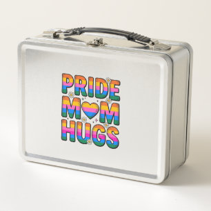 Pride Moeder Knuffelt Vintage Regenboog Vector Des