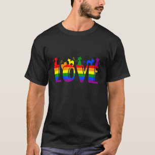 Pride Month Liefde Kat Lgbt Regenboog Vlag Trots T-shirt