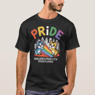 Pride Month Philadelphia City Pennsylvania Verenig T-shirt
