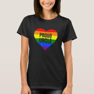 Pride Month Trotse Oom Lgbt Regenboogvlag T-shirt