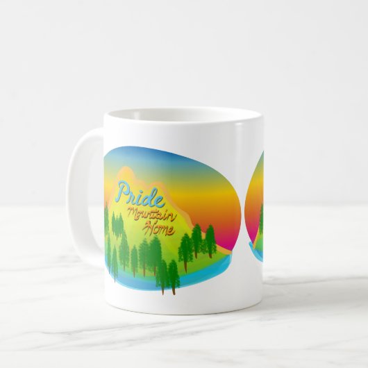 Pride Mountain Home Pacific Northwest Mug (Devant gauche)