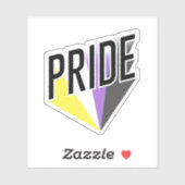 PRIDE Non-binair Sticker (Vel)