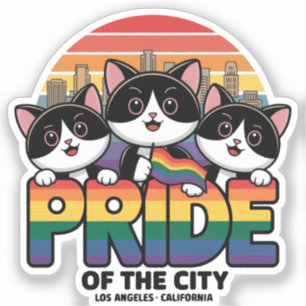 Pride of Los Angeles City California Verenigde Sta Sticker