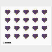 Pride of Scotland Heart Envelope Seal Ronde Sticker (Vel)