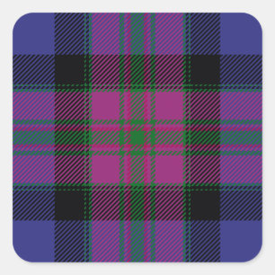 Pride of Scotland Mode Tartan Vierkante Sticker