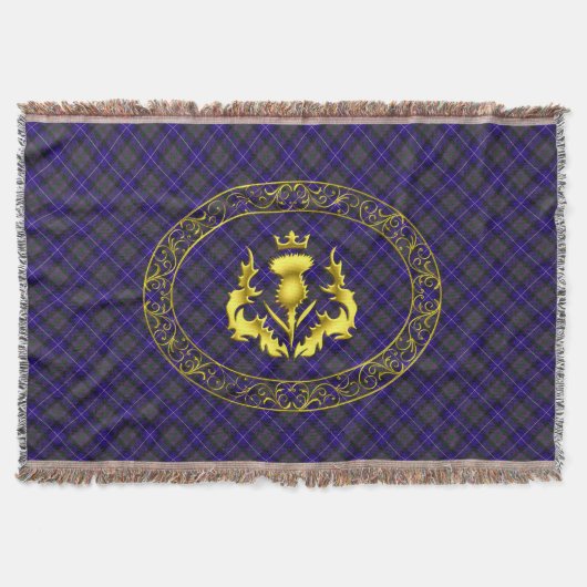 Pride of Scotland Tartan Gooi Deken (Voorkant)