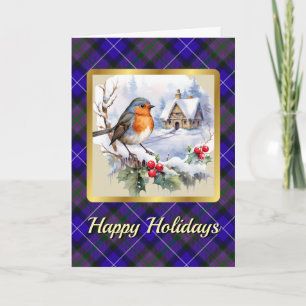 Pride of Scotland Tartan met Robin Persoonlijke Ke Kaart