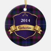 Pride of Scotland Tartan Pset Custom ornament (Voorkant)