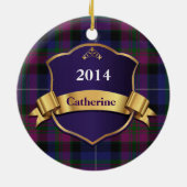 Pride of Scotland Tartan Pset Custom ornament (Achterkant)