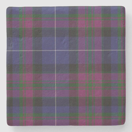Pride of Scotland Tartan Pset Stone Onderzetter (Voorkant)