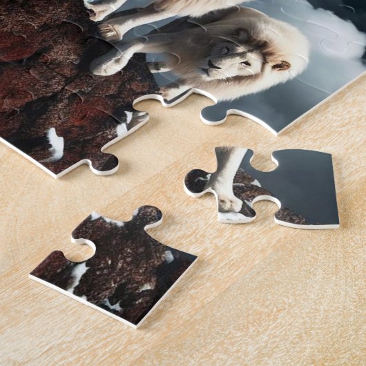 Pride of white lions: puzzle (Côté)