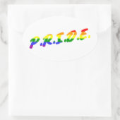Pride Ovale Sticker (Tas)