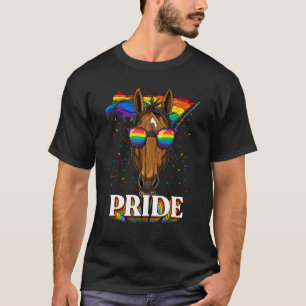 Pride Paard LGBTQ Regenboog Vlag Pride Maand Boerd T-shirt