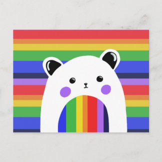 Pride Panda Rainbow Briefkaart