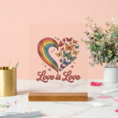 Pride Papillon Cœur L'amour Est L'amour Conception (Mariage)