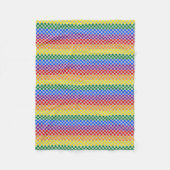 Pride Patronen | Regenboogcontroles Fleece Deken (Voorkant)