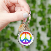 Pride Peace Sign-Sleutelhanger Sleutelhanger (Hand)