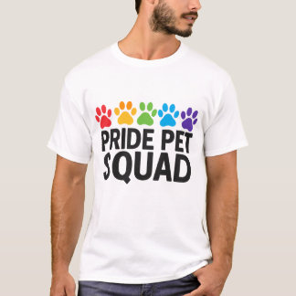 Pride Pet Squad Rainbow Paw Print LGBTQ+ Shirt voo