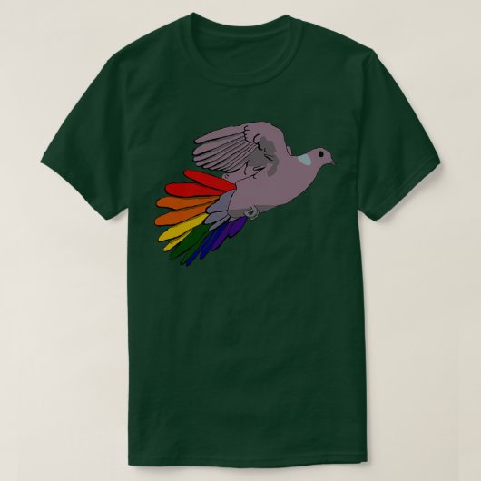 Pride Pigeon 1 T-shirt (Design voorkant)