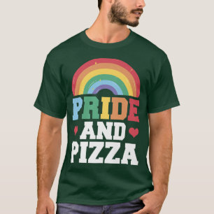 Pride & Pizza Lgbt Gay Pride Rainbow Flag Lgbtq T-shirt