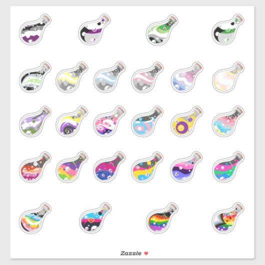 Pride Potions Sticker Sheet (Vel)